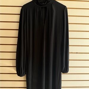 White House Black Market Black Long Sleeve Dress
